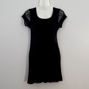 Daniel Laurent Vintage Little Black Lace Dress